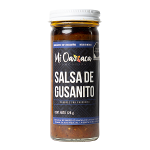 salsa de gusanito frente